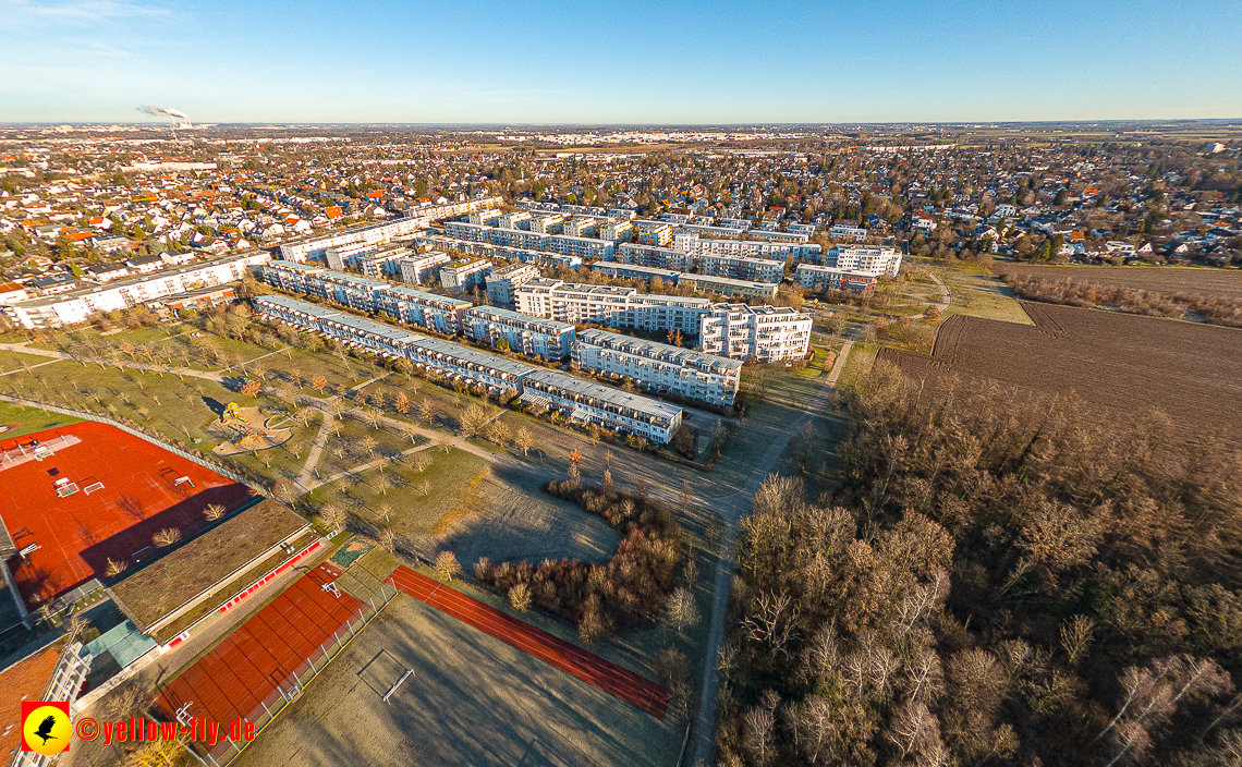 16.01.2023 - Luftbilder vom Marx-Zentrum und Gartenstadt Trudering